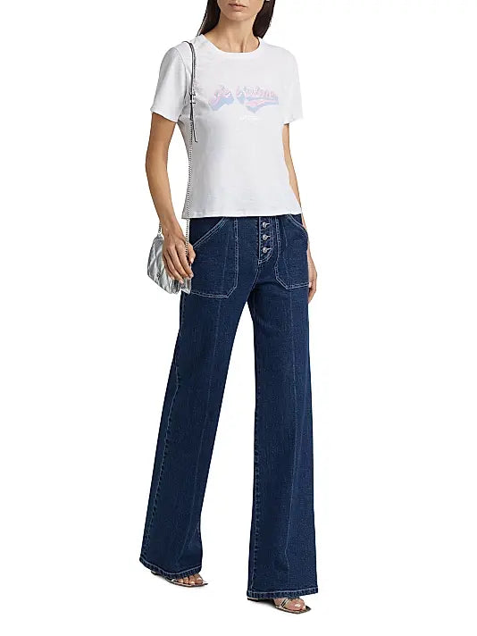 Cinq a Sept - Je T'aime Logo Tee - White Multi