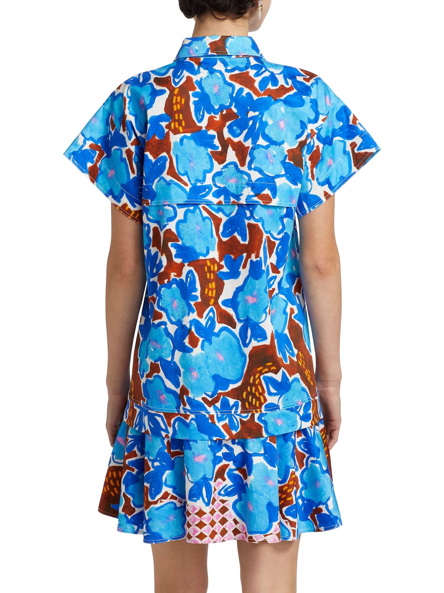Hunter Bell - Addison Floral Cotton Mini Shirtdress