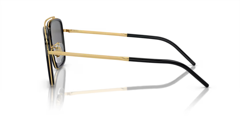Dolce&Gabbana - 0DG2220 - Gold & Black w/Grey Lens