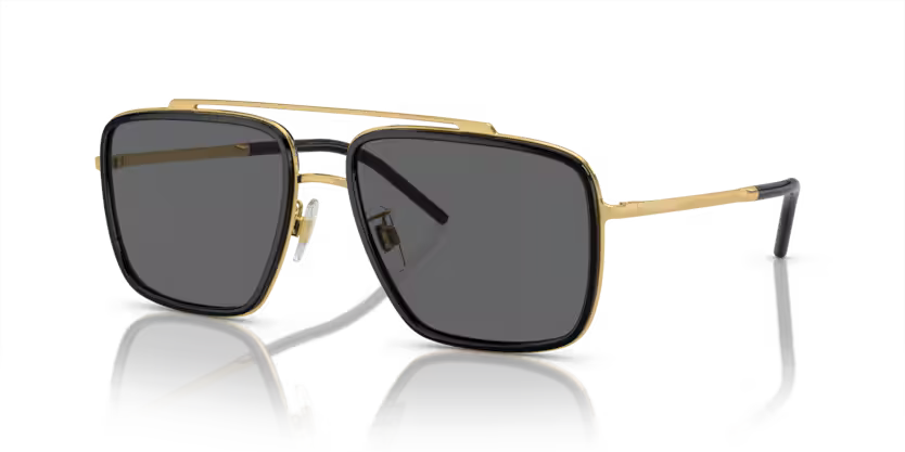 Dolce&Gabbana - 0DG2220 - Gold & Black w/Grey Lens