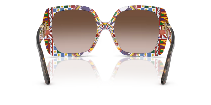 Dolce&Gabbana - 0DG4475 - Havana on White Barrow w/Brown Gradient Lens