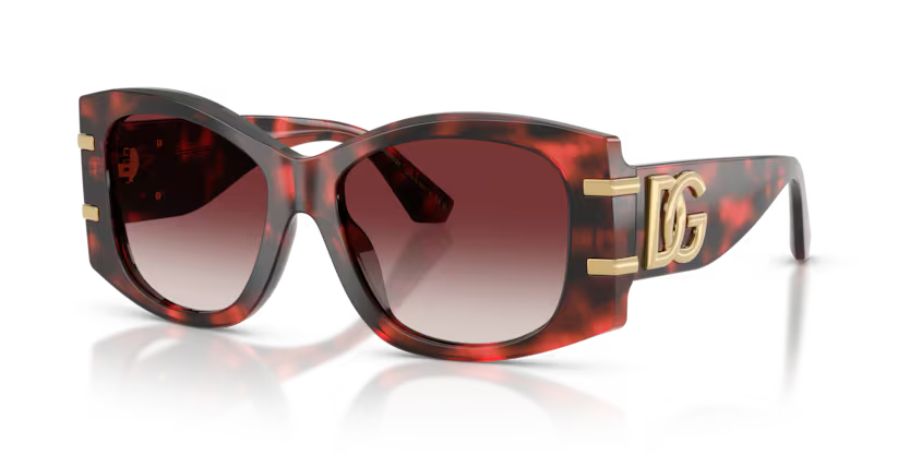 Dolce&Gabbana - 0DG4501 - Red Havana w/Clear Gradient Dark Brandy Lens