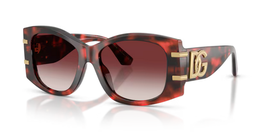 Dolce&Gabbana - 0DG4501 - Red Havana w/Clear Gradient Dark Brandy Lens