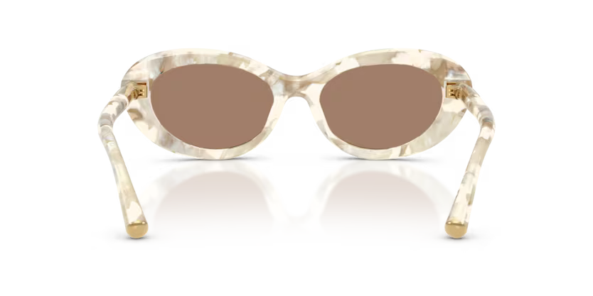Dolce&Gabbana - 0DG4519 - Pearl Havana Cream w/Solid Brown Lens