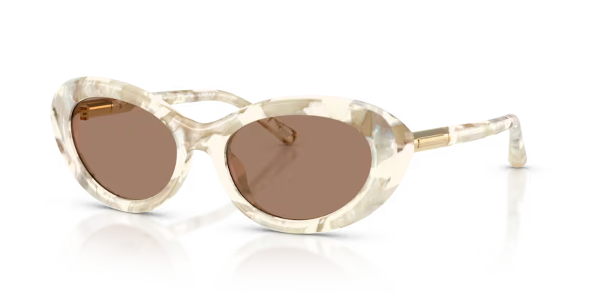 Dolce&Gabbana - 0DG4519 - Pearl Havana Cream w/Solid Brown Lens
