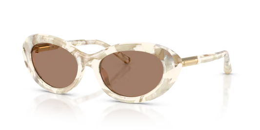 Dolce&Gabbana - 0DG4519 - Pearl Havana Cream w/Solid Brown Lens