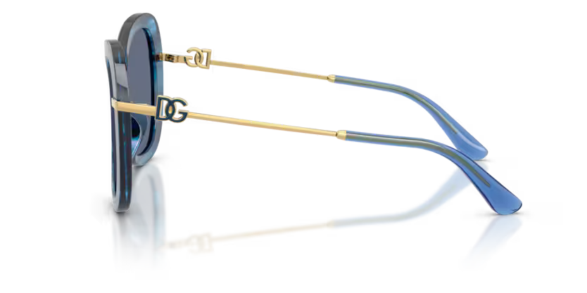 Dolce&Gabbana - 0DG4535 - Striped Blue w/Blue Lens