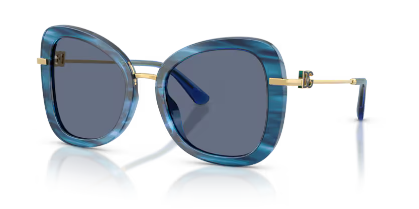 Dolce&Gabbana - 0DG4535 - Striped Blue w/Blue Lens