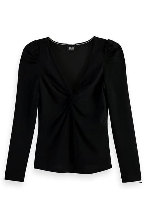 Scotch & Soda - Mettalic Twist Top - Black