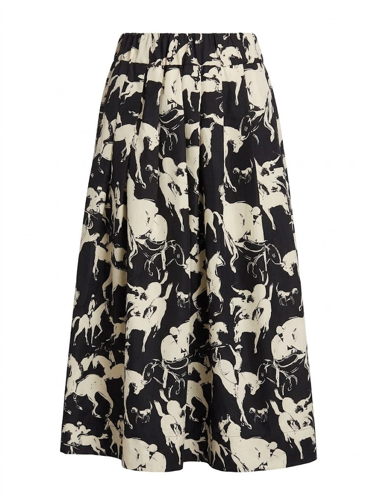 La Prestic Ouiston - Venise Skirt - B&W Horses