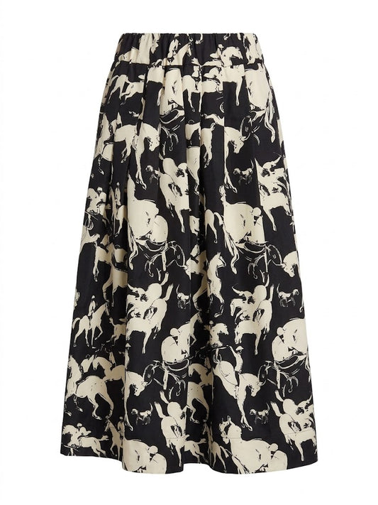 La Prestic Ouiston - Venise Skirt - B&W Horses
