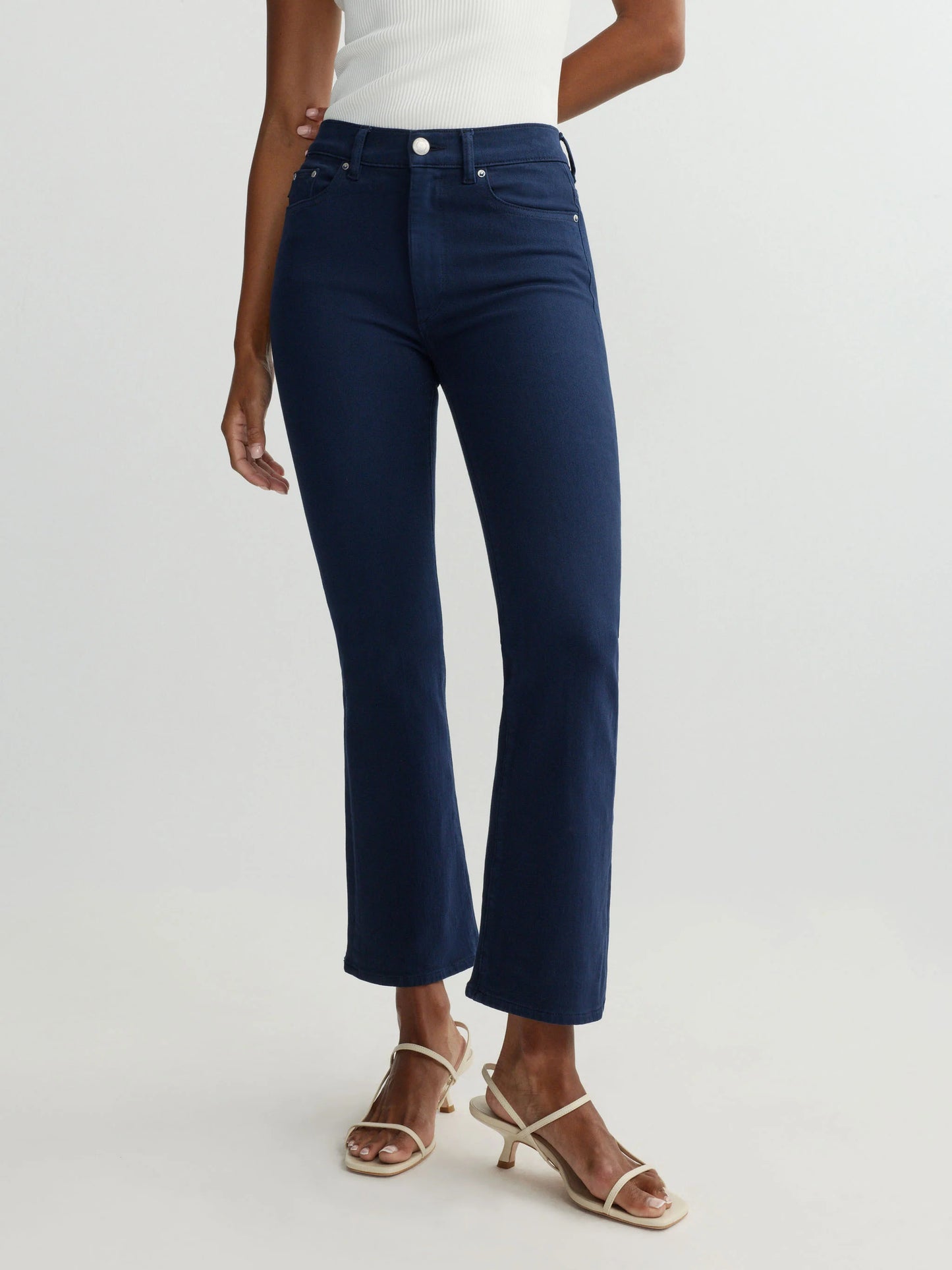 DL1961 - Bridget Boot High Rise Instasculpt™ Crop Jeans - Bright Navy