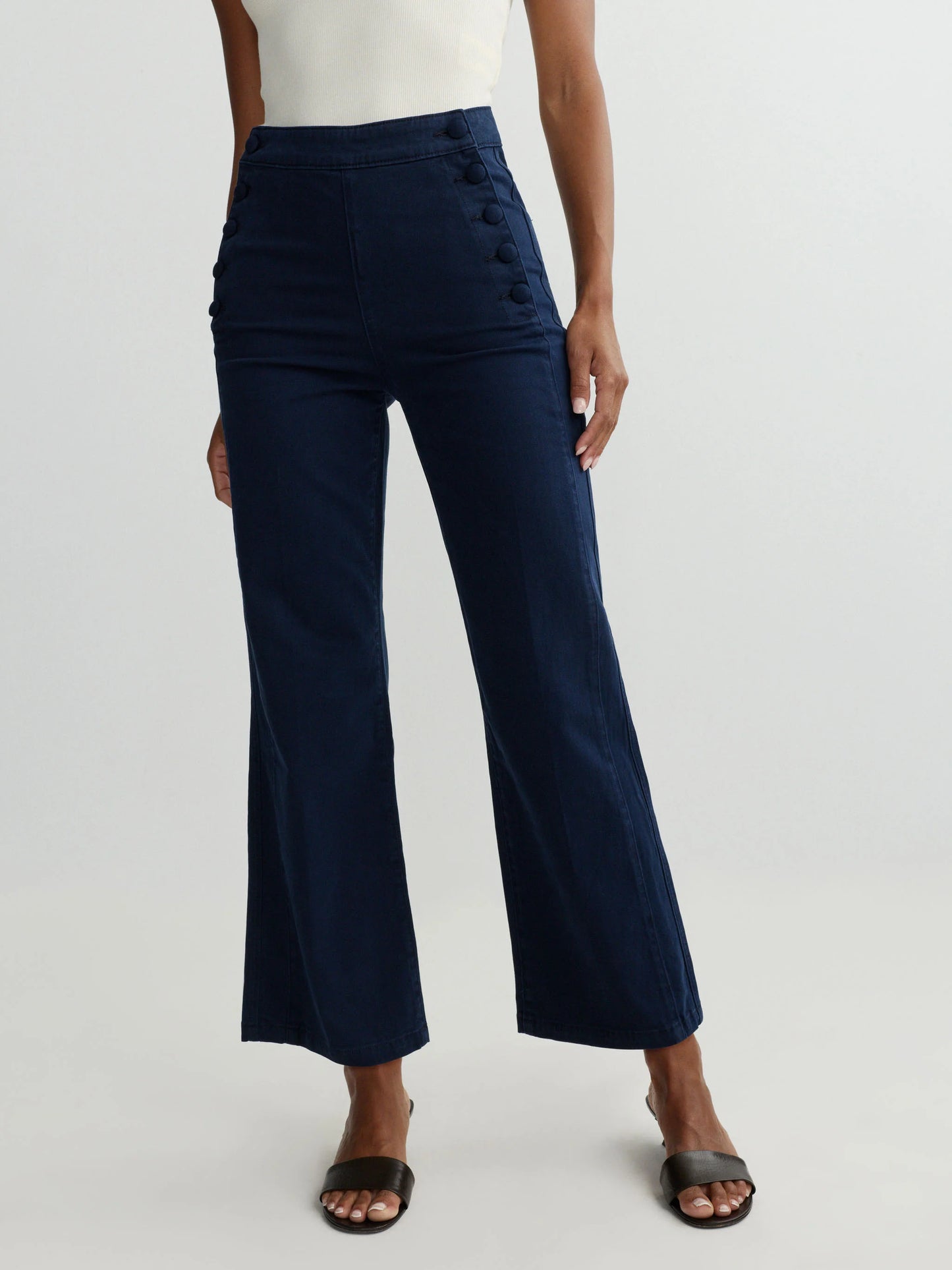 DL1961 - Karmine Refined Wide Leg - Bright Navy