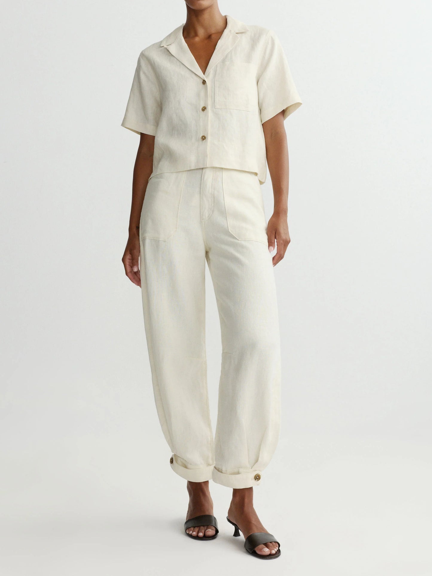 DL1961 - Hampton Shirt Short Sleeve - Flax Linen