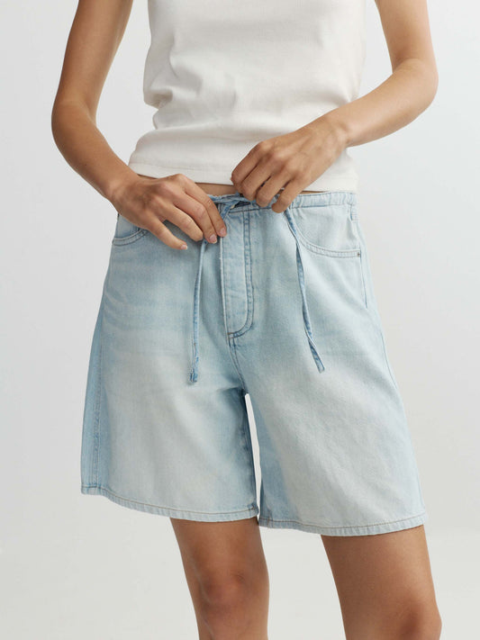 DL1961 - Sienna Low-Slung Short Relaxed 7" - Poolside Aura