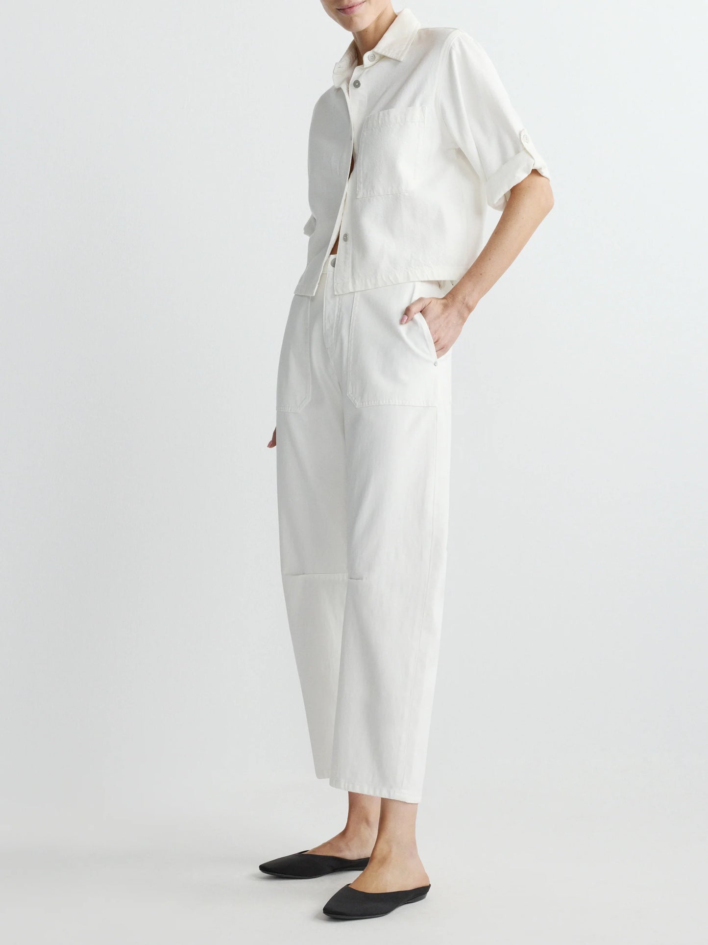 DL961-Bilie Easy Barrel High Rise-White