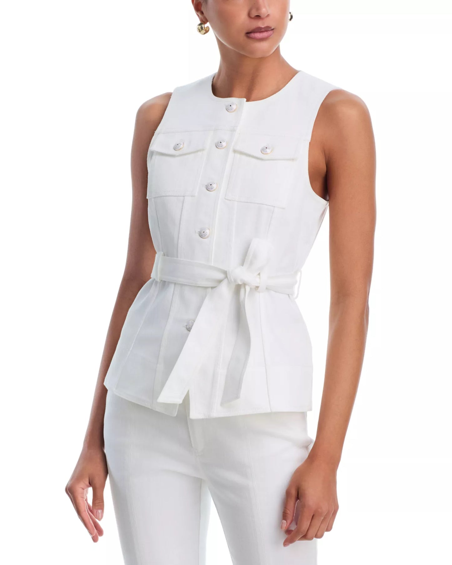 Cinq a Sept - Rennee Vest - White Denim