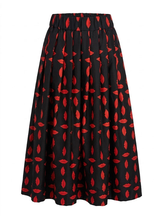 La Prestic Ouiston - Venise Skirt - Lips & Leopard