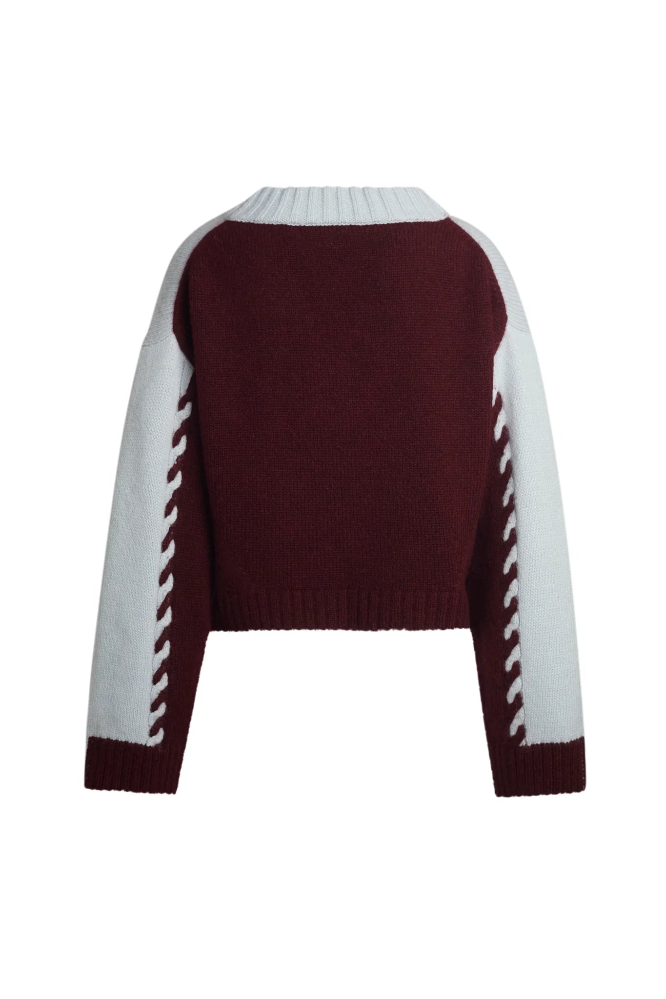 Eleven Six - Lora Sweater - Powder Blue/Merlot