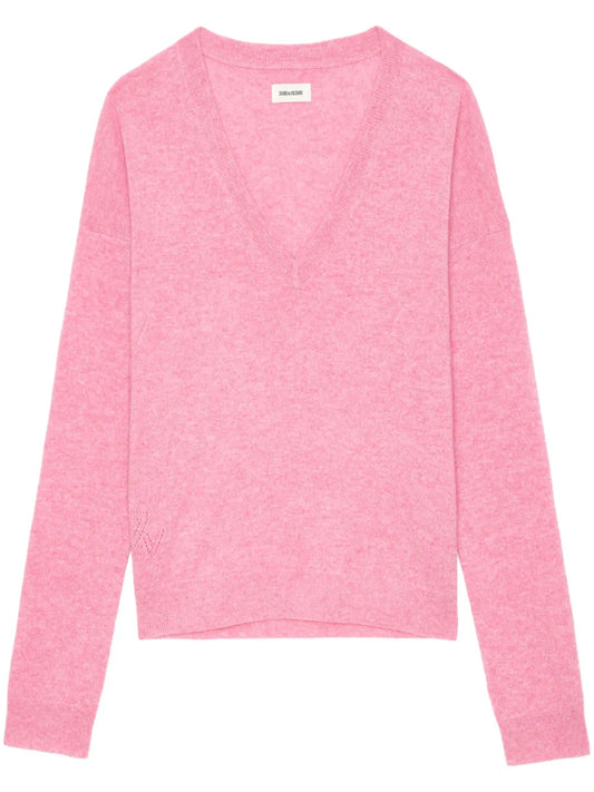 Zadig & Voltaire - Vivi Patch Cashmere Sweater - Phlox