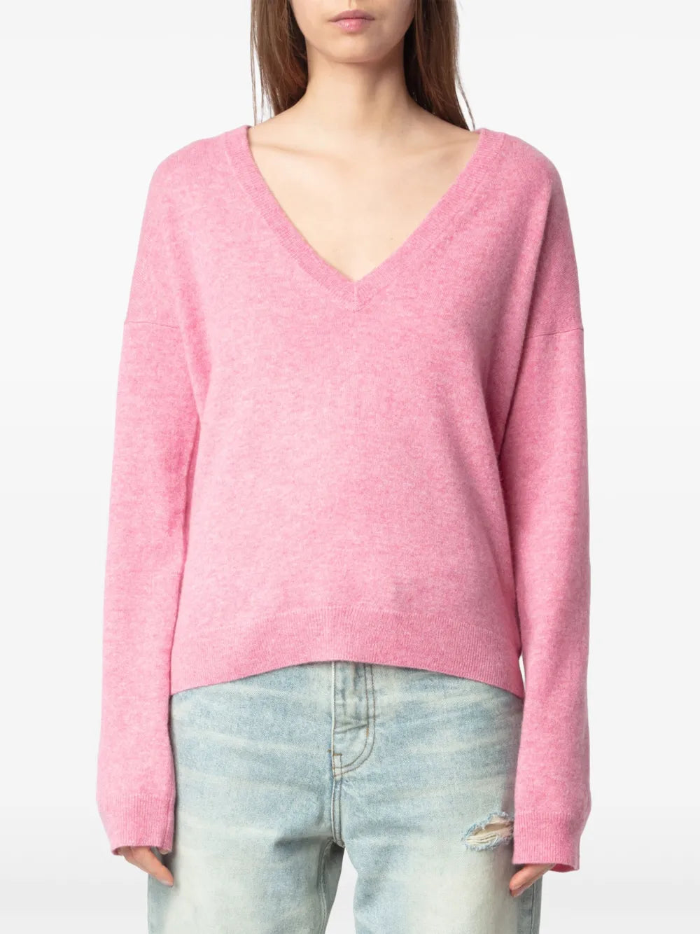 Zadig & Voltaire - Vivi Patch Cashmere Sweater - Phlox