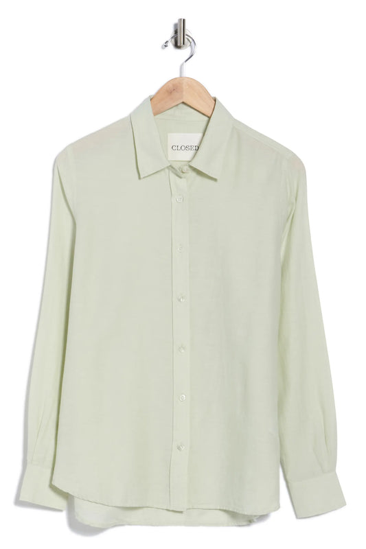 Closed - Long Sleeve Button Down - Giada Green