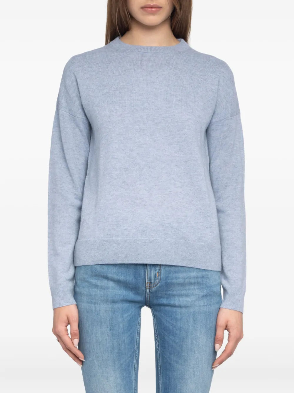 Zadig & Voltaire - CICILC Heart Patch Sweater - Light Blue