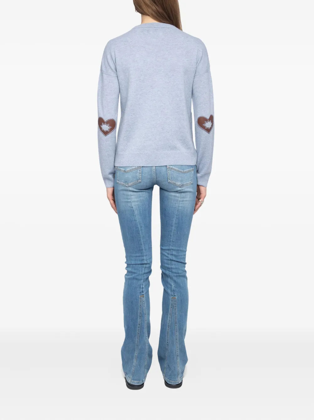 Zadig & Voltaire - CICILC Heart Patch Sweater - Light Blue