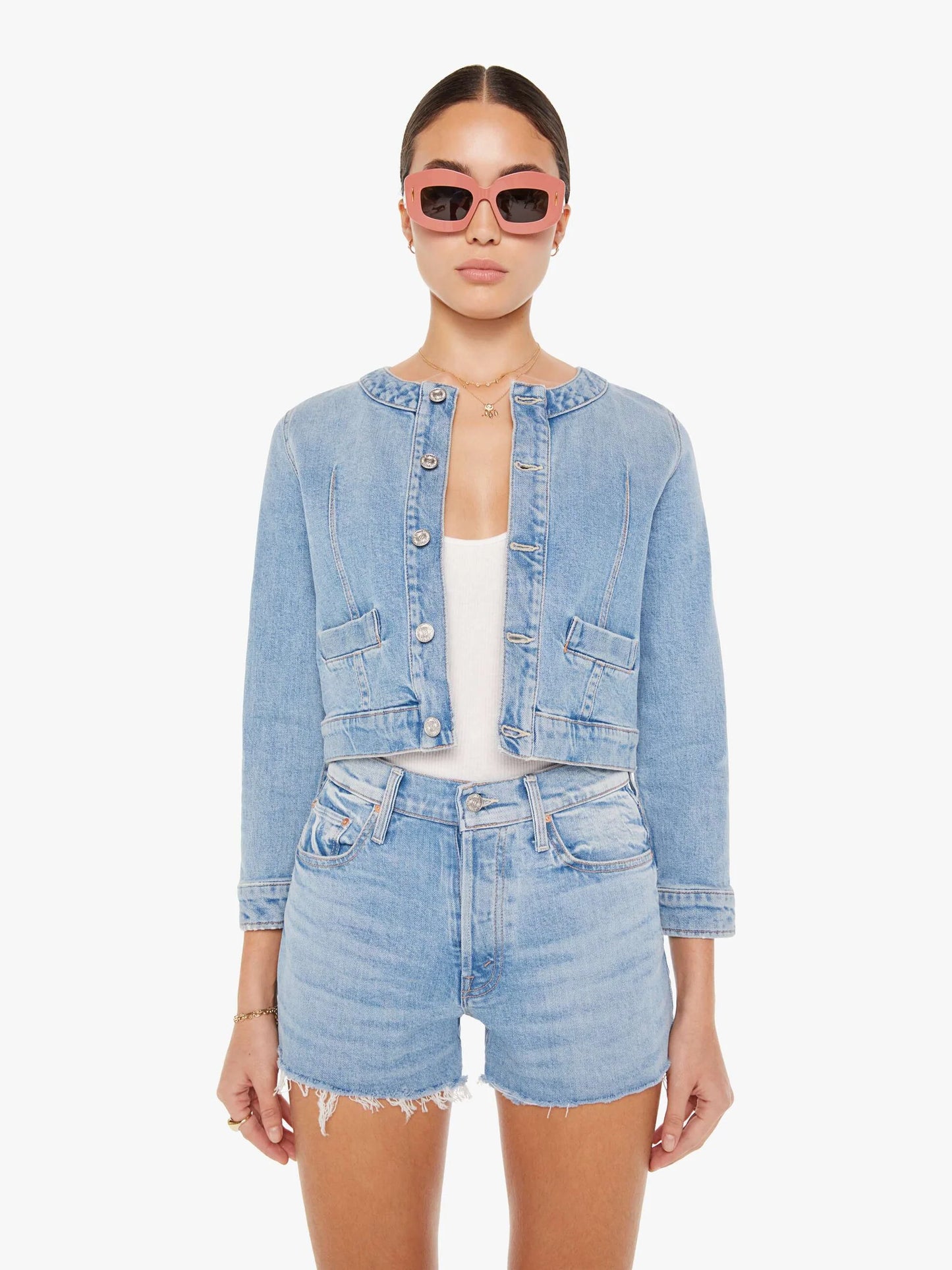 Mother - The Picky Denim Crop Jacket