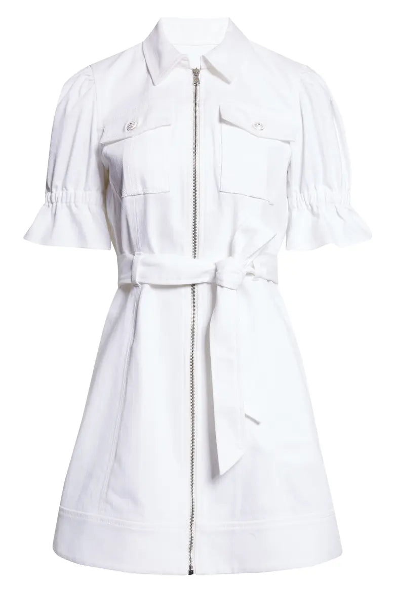 Cinq a Sept-White Holly Denim Dress