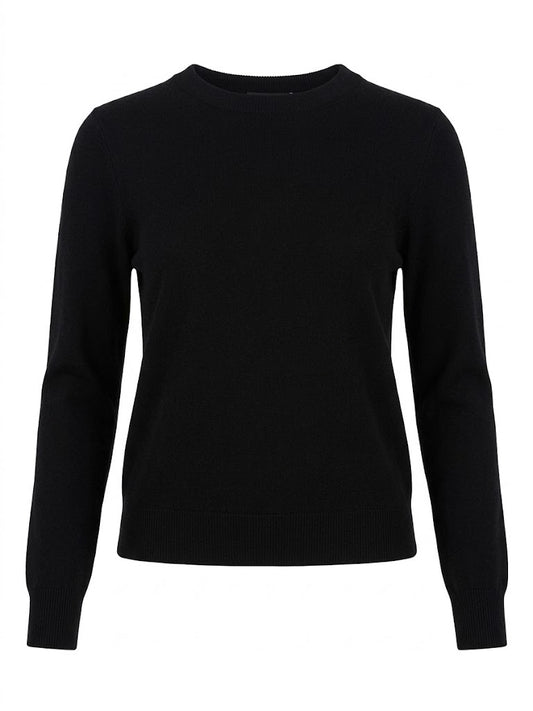 La Prestic Ouiston - Ras Crew Sweater - Black