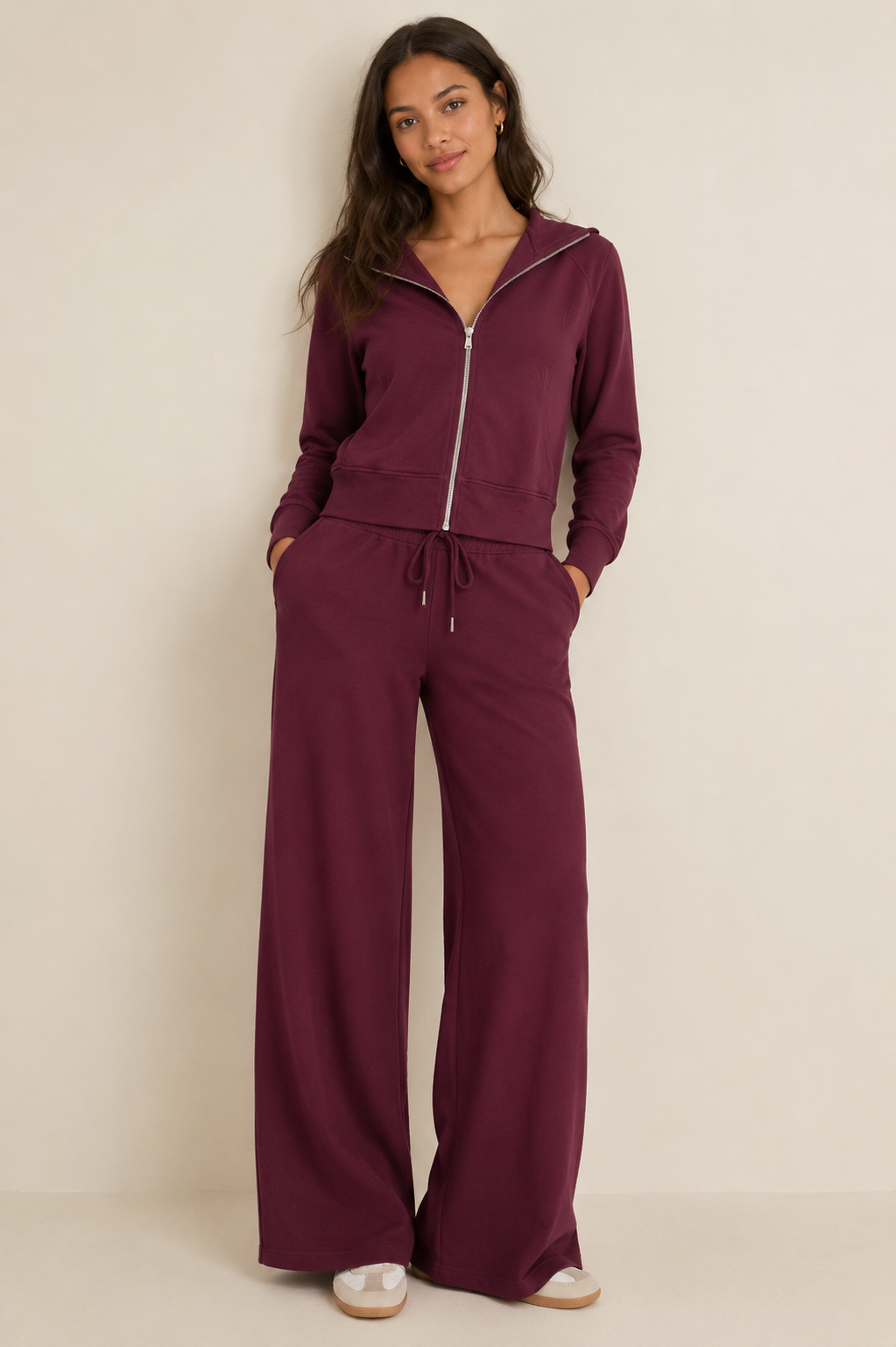 MILA - Knit Trouser - Pinot