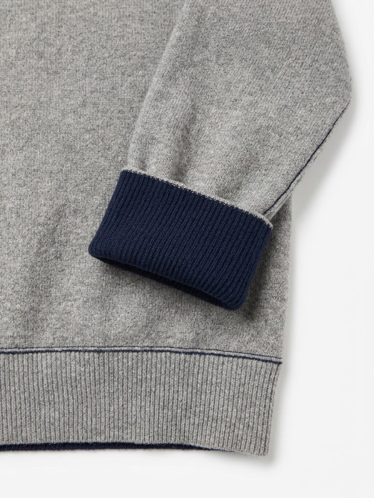 Jumper1234 - Double Face Sweat - Grey/Navy