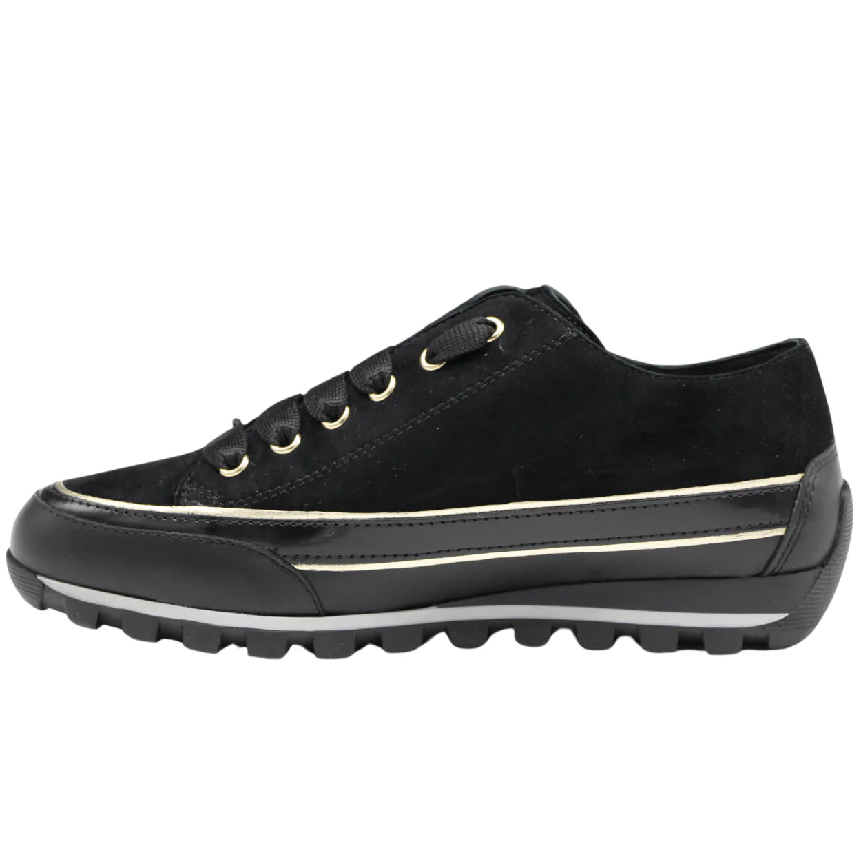 Candice Cooper Janis Velvet Suede Sneaker Black