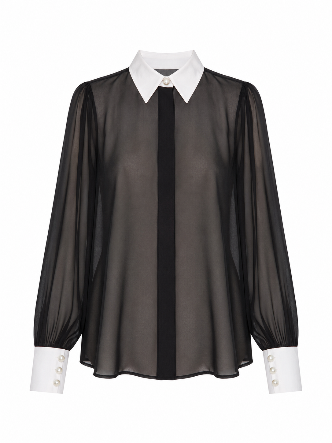 Janet Howard - Carter Blouse - Black/White
