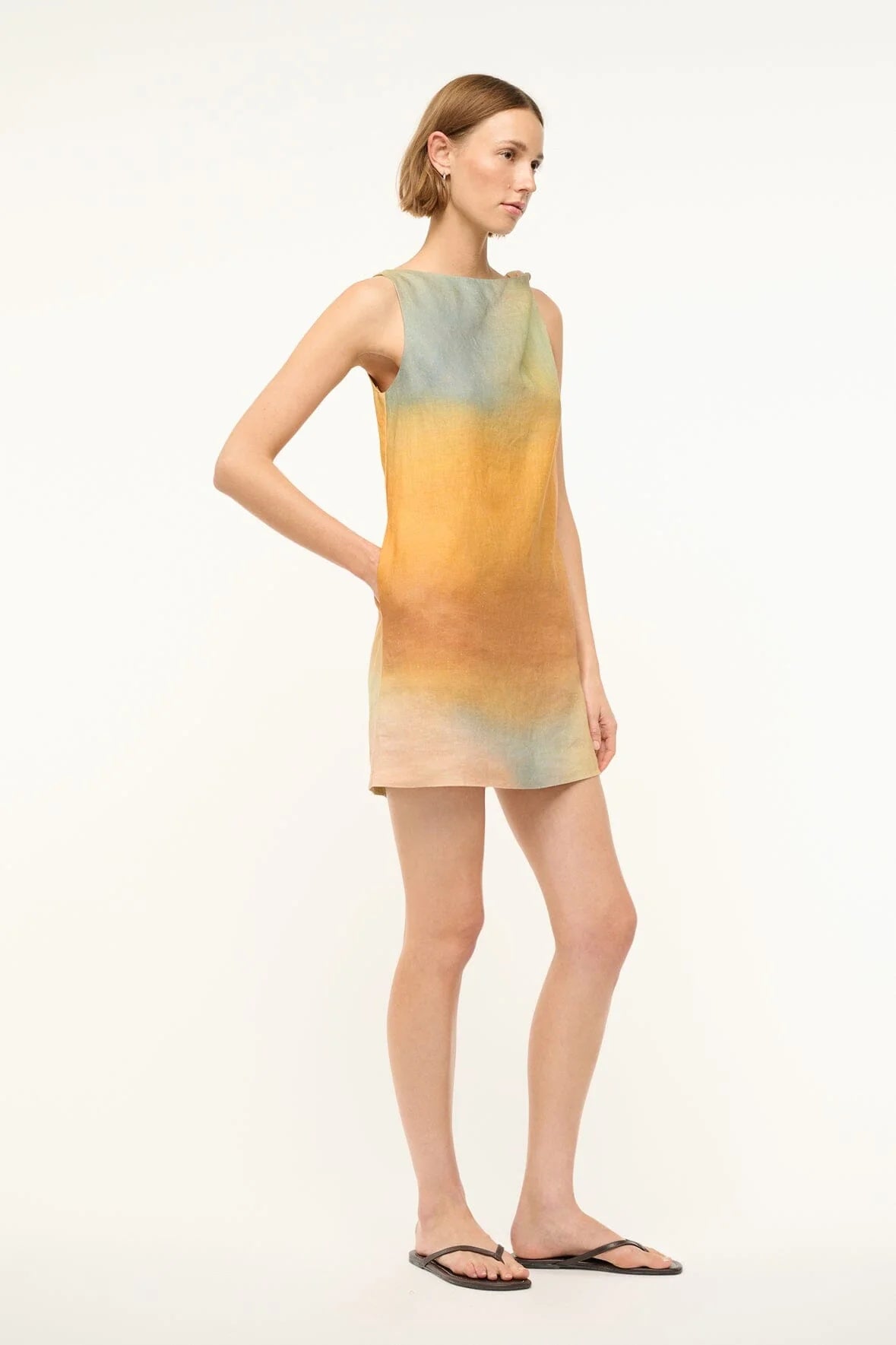 Staud Boa Linen Pastel Colors