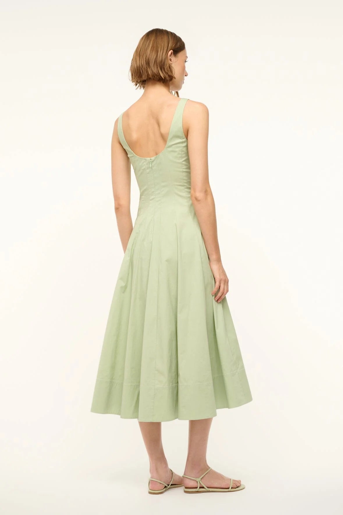 Staud-Wells Dress Pale Jade
