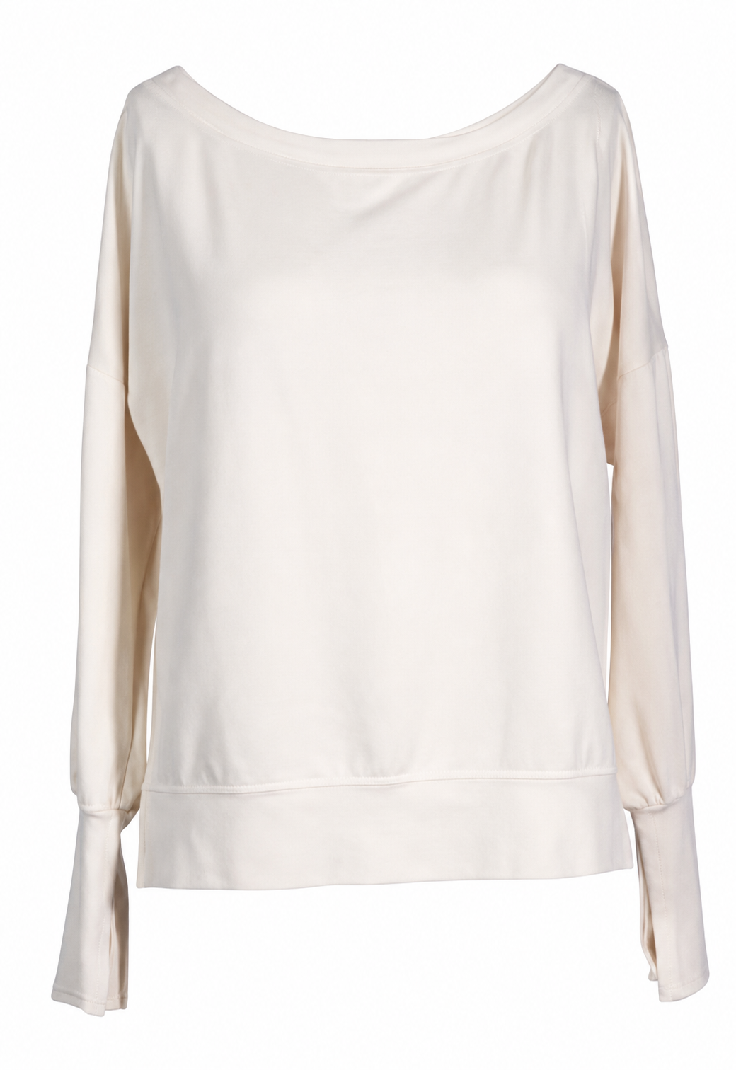 MILA - Long Sleeve Open Neck - Bone