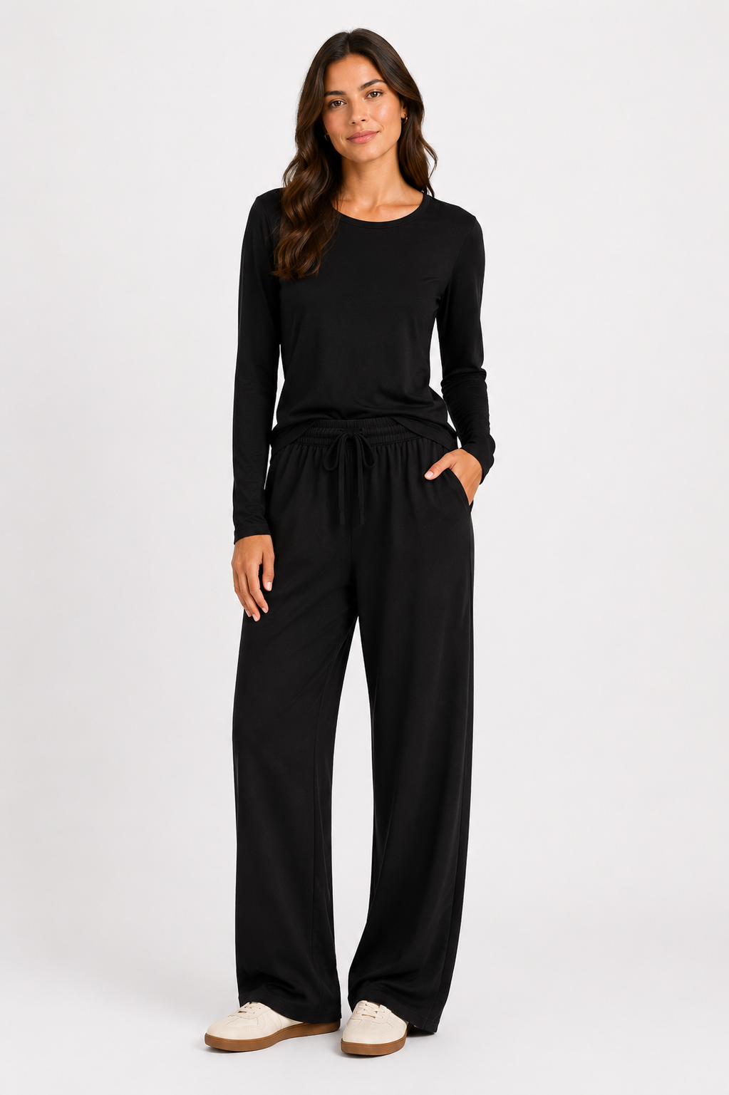 MILA - Knit Trouser - Black