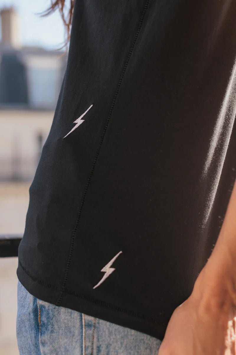 Catherine Gee - Embroidered Cotton T-Shirt - Bolt