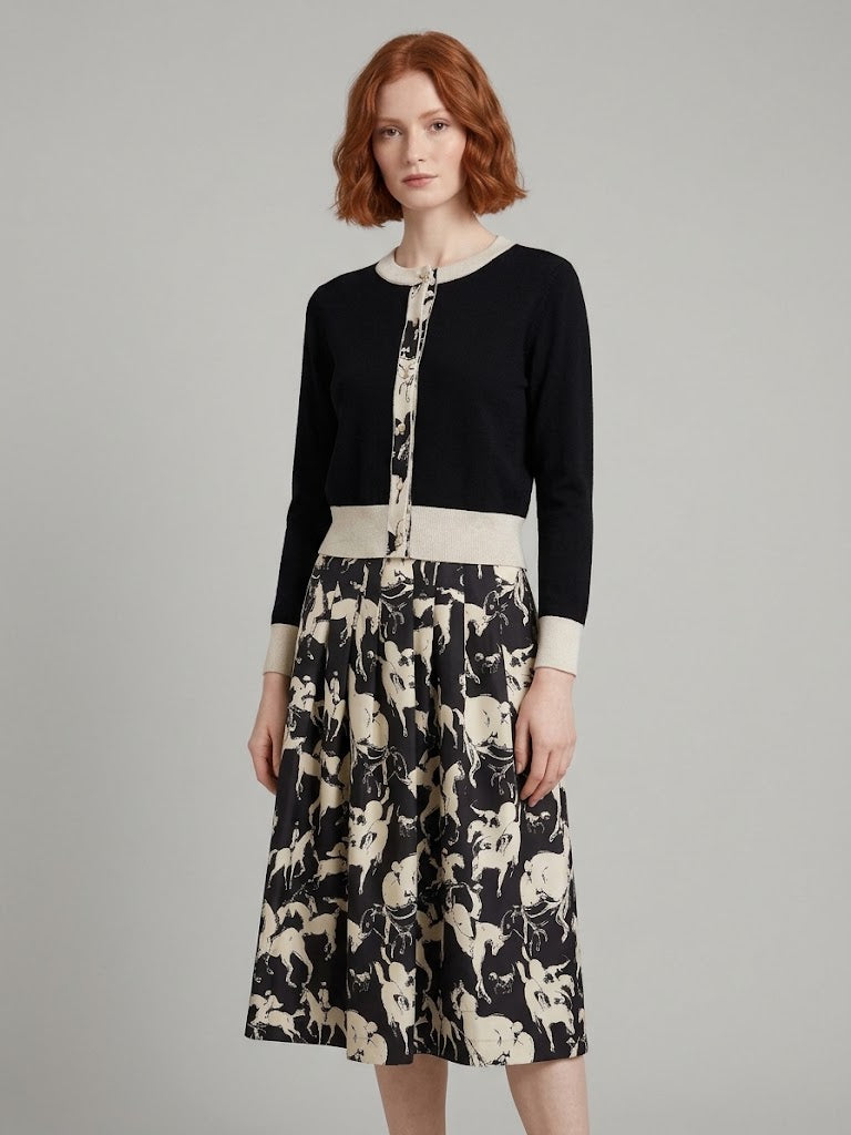 La Prestic Ouiston - Venise Skirt - B&W Horses