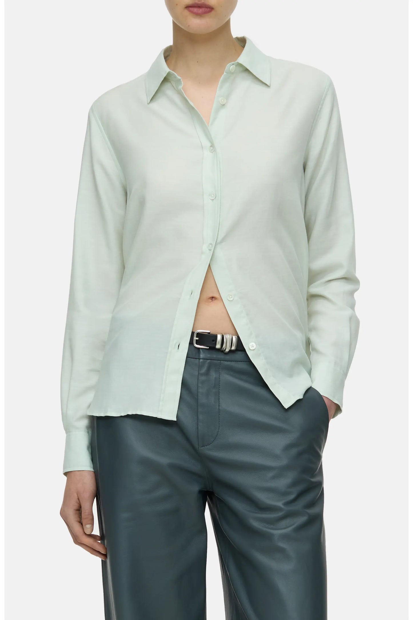 Closed - Long Sleeve Button Down - Giada Green