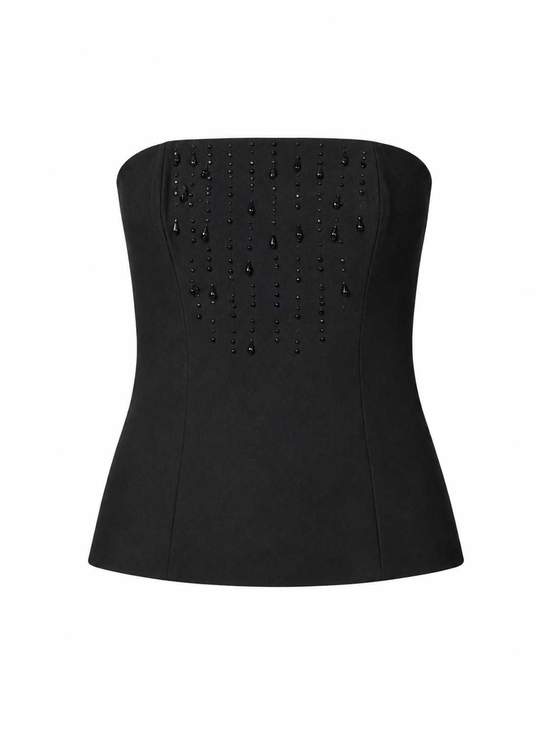 Janet Howard - Francesca Hand Beaded Bustier - Black