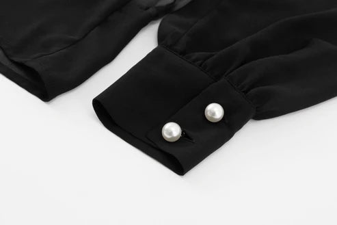 Janet Howard - Riley Tux Blouse - Black
