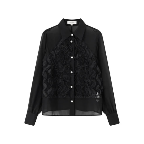 Janet Howard - Riley Tux Blouse - Black