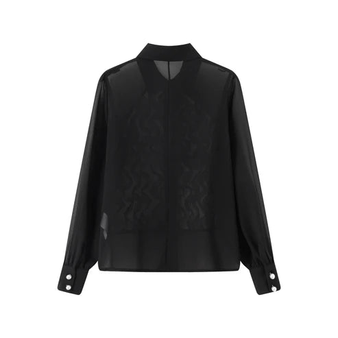 Janet Howard - Riley Tux Blouse - Black