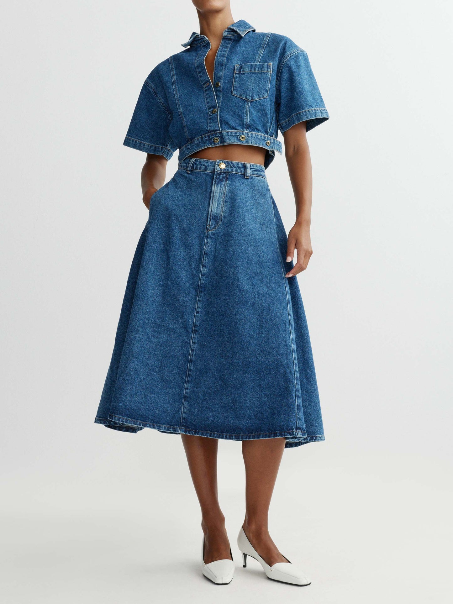 DL1961 - Peonie Skirt Midi - North Beach