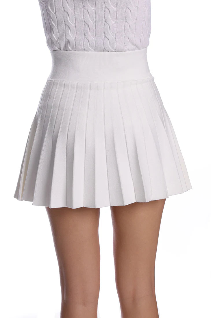 Minnie Rose-Viscose Pleated Skort