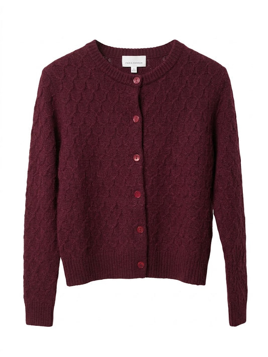 W. Cashmere - Aurelia Cardigan - Cherry