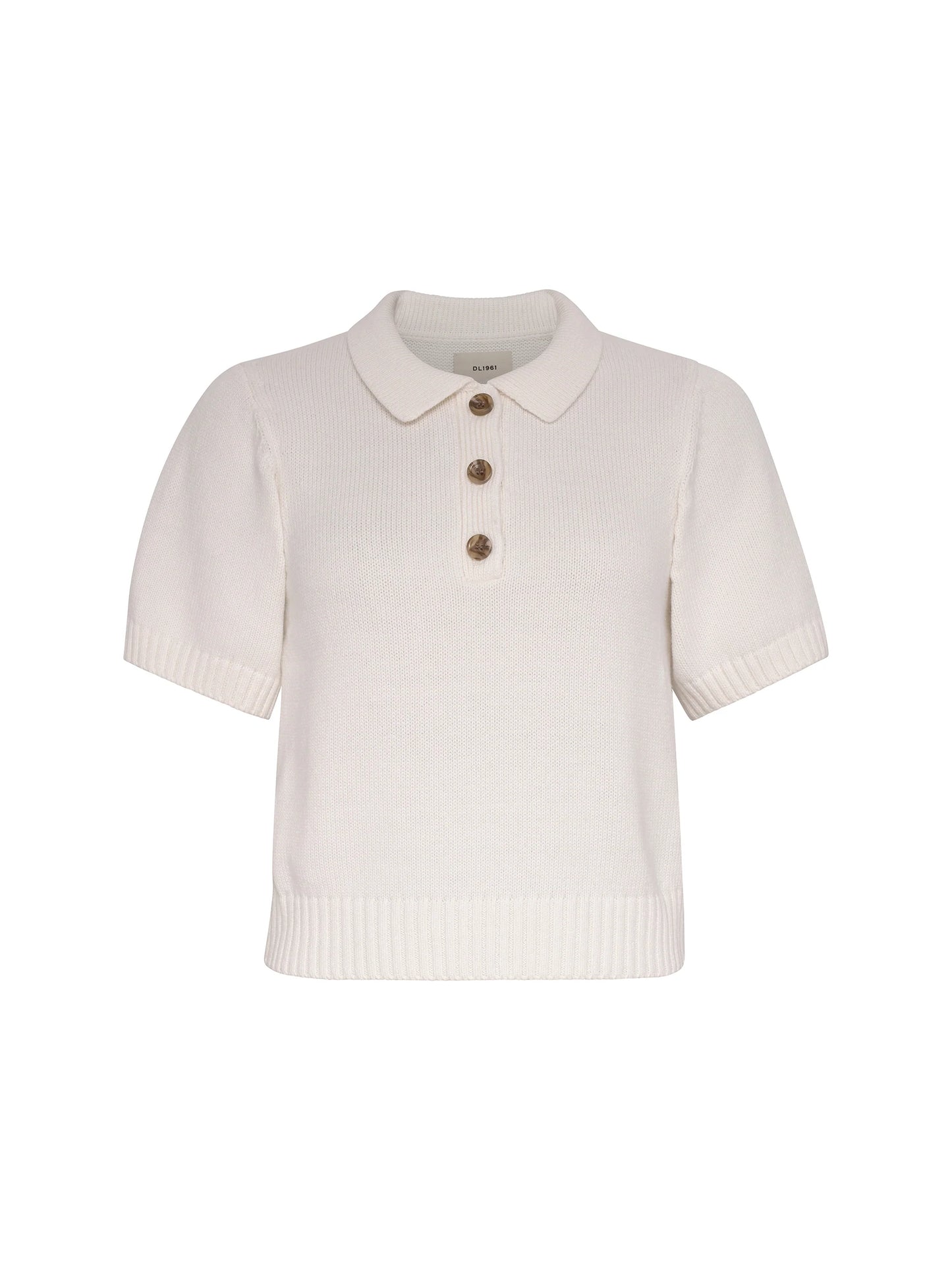 DL1961 - May Polo Short Sleeve - White